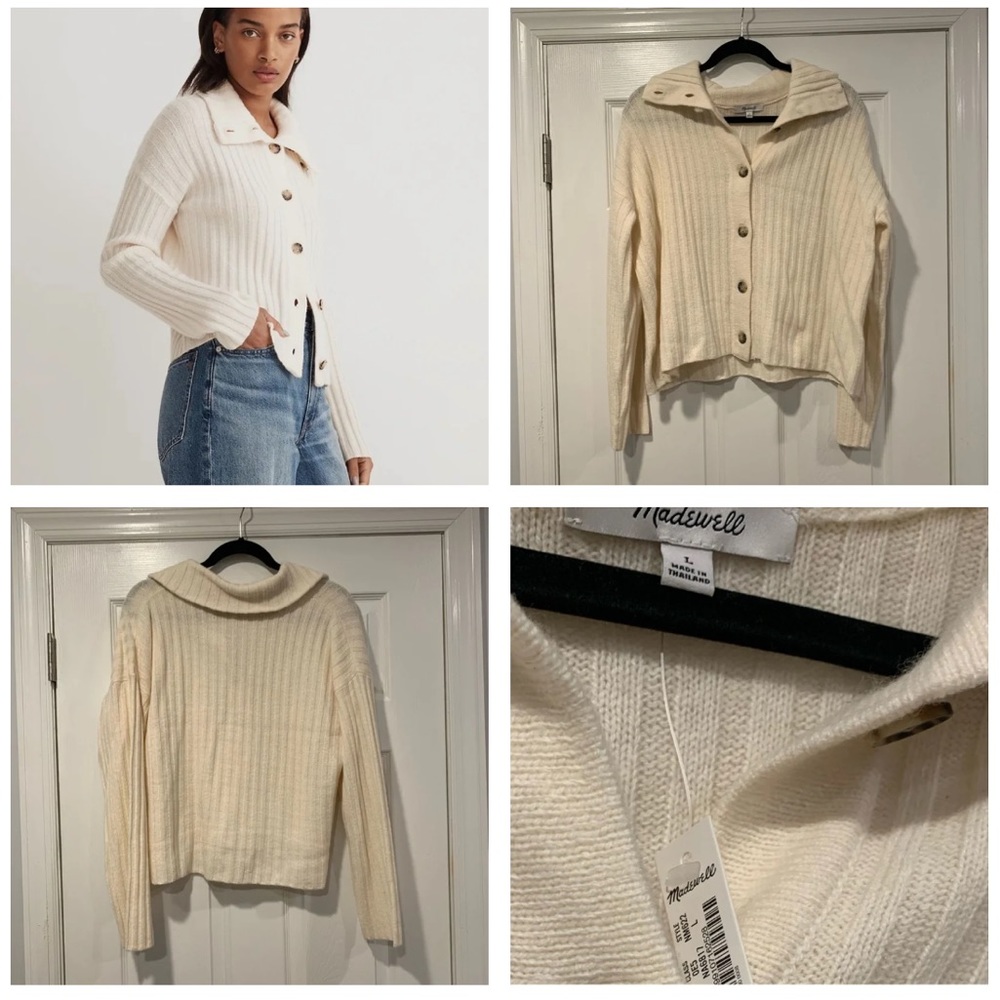 Madewell oversized collar cardigan